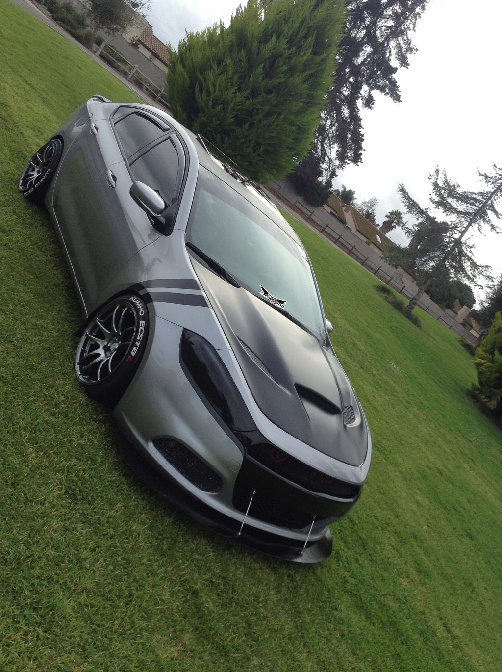 Dodge Dart Type-HC Style Functional Ram Air With Heat Extractor Vents Hood